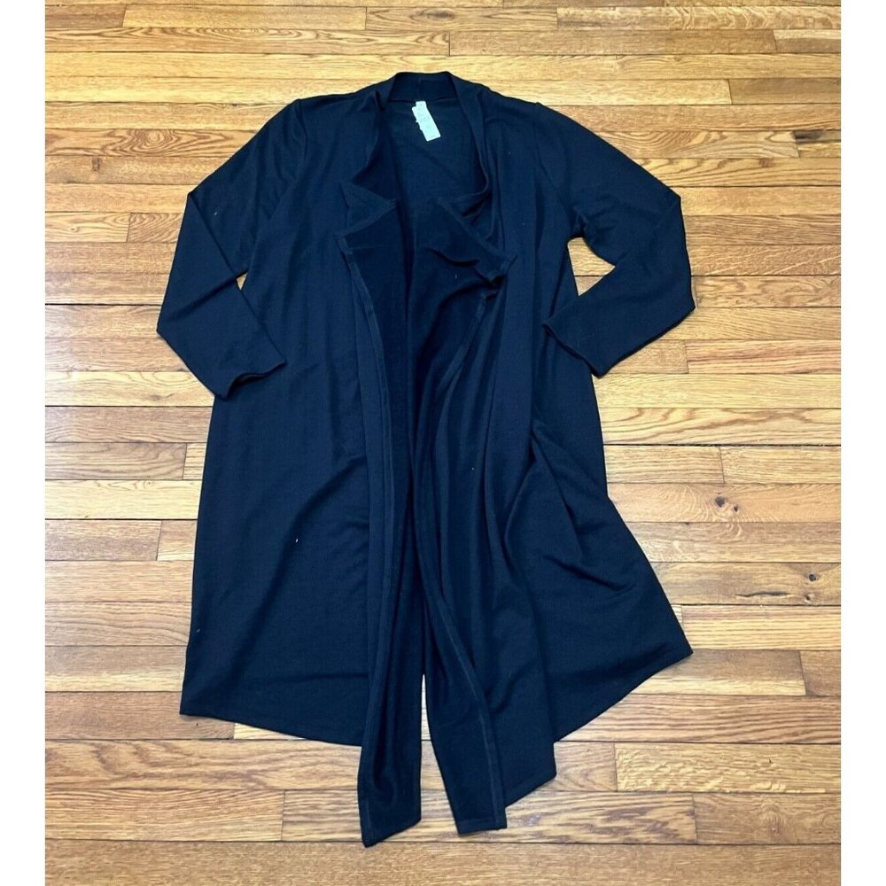 Cacique Plus Size 18/20 Black Open Front Cardigan Sweater NWT $69.95